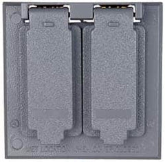 Cooper Crouse-Hinds - Electrical Outlet Box Aluminum Weatherproof Cover - Includes Gasket - Benchmark Tooling