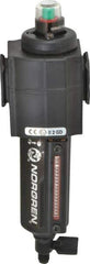 Norgren - 1/2" Port Coalescing Filter - Aluminum Bowl, Manual Drain, 250 Max psi, 0.01 Micron Rating, 2.68" Wide x 8.16" High - Benchmark Tooling