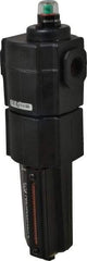 Norgren - 1/2" Port Coalescing Filter - Aluminum Bowl, Automatic Drain, 250 Max psi, 0.01 Micron Rating, 3.15" Wide x 11.4" High - Benchmark Tooling
