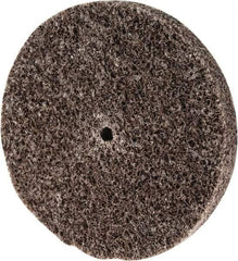 3M - 2" Diam, 1/4" Face Width, 1/8" Center Hole, Medium Grade, Aluminum Oxide Deburring Wheel - Unitized, Hard Density 7 Grade, 22,100 RPM - Benchmark Tooling
