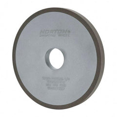 Norton - 6" Diam x 1-1/4" Hole x 1/2" Thick, 120 Grit Surface Grinding Wheel - Diamond, Type 1A1, Fine Grade, Resinoid Bond - Benchmark Tooling