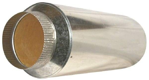 Suncourt - 6" ID Galvanized Duct Muffler - 24" Long x 10" Wide, 26 Gage, 1 Piece - Benchmark Tooling