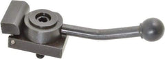 Gibraltar - 5/16-18 Stud, Standard Base, Steel Cam Action Clamp - 1-3/4" Base Len x 1" Base Height, 5" Len with Handle x 1-5/8" Height with Handle x 1-1/4" Overall Width, 1/8" Projection from Base - Benchmark Tooling