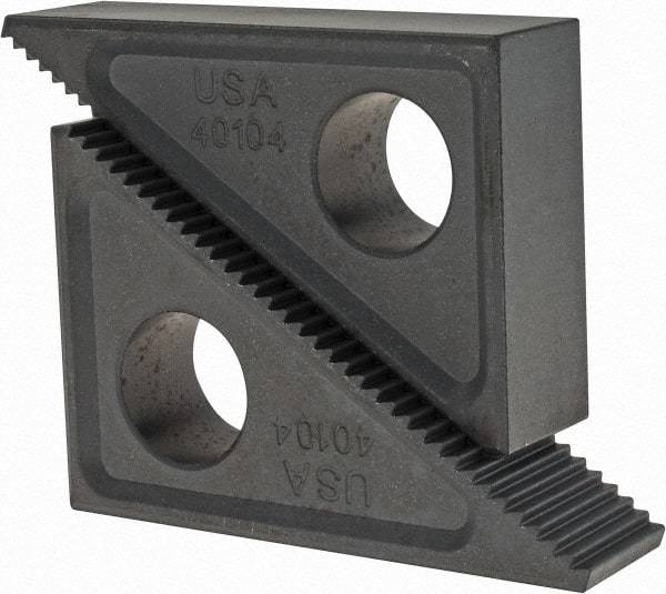 TE-CO - 2 Piece, 2-1/2 to 6" Height Adjustment, Steel Step Block - 1/16" Step Depth, 1/8" Step Elevation, 1" Width, 3-3/4" Base Depth, 2-15/32" Height - Benchmark Tooling