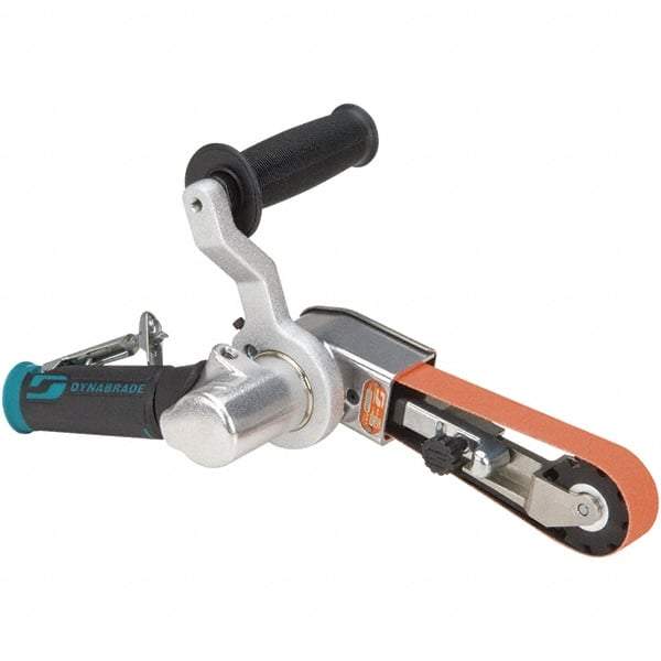 Dynabrade - 1/4 to 1 x 18 Inch, 20,000 RPM Air Belt Sander - 0.7 Hp, 1/4 NPT Inlet, 32 CFM Air Consumption, 4,550 FPM Speed - Benchmark Tooling