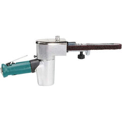 Dynabrade - 1/4 to 3/4 x 18 Inch, 20,000 RPM Air Belt Sander - 0.5 Hp, 1/4 NPT Inlet, 28 CFM Air Consumption, 4,550 FPM Speed - Benchmark Tooling