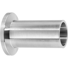 Metal Vacuum Tube Fittings; Material: Stainless Steel; Fitting Type: Weld Adapter; Tube Outside Diameter: 0.500; Fitting Shape: Straight; Connection Type: Quick-Clamp; Butt Weld; Maximum Vacuum: 0.0000001 torr at 72 Degrees F; Thread Standard: None; Flang