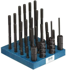 TE-CO - 41 Piece, 1/2-13 Stud, T Nut & Stud Kit - 3, 4, 5, 6, 7, 8" Stud Lengths - Benchmark Tooling