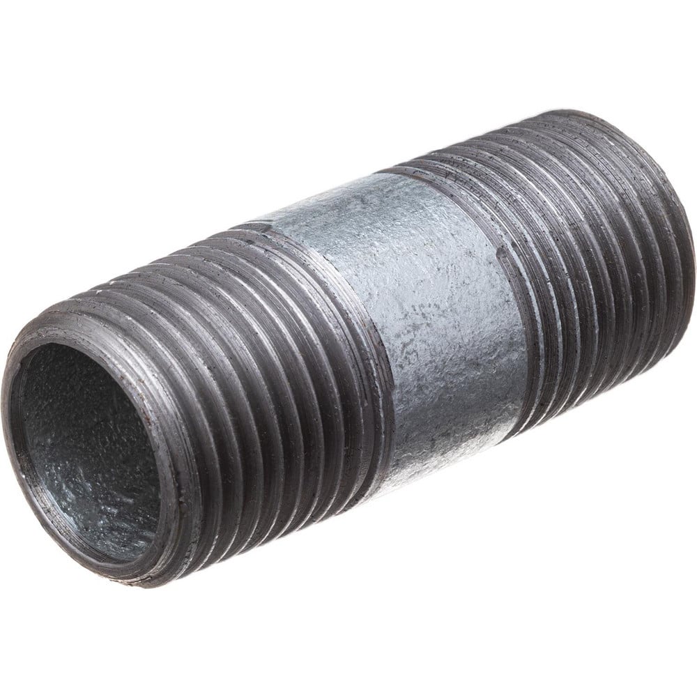 Galvanized Pipe Nipples & Pipe; Pipe Size: 2.0000 in; Thread Style: Threaded on Both Ends; Schedule: 40; Material: Steel; Length (Inch): 6.00; Construction: Welded; Maximum Working Pressure: 300.000; Lead Free: Yes; Standards: ASTM ™A733; NSF 372; ASTM A5