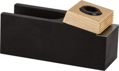 Mitee-Bite - 1-1/2" Wide x 1.62" High, Stepped, U Shaped Strap Clamp - 1.82" Travel, 4.21" OAL, 1.378" Tapered Height, 1.82" Slot Length - Benchmark Tooling