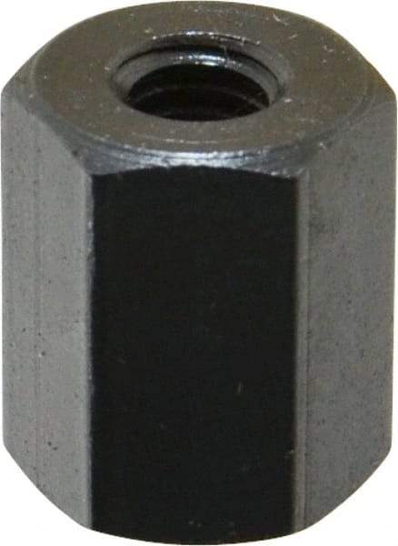 TE-CO - M6x1.00 Metric Coarse, 16mm OAL Steel Standard Coupling Nut - Black Oxide Coated, 13mm Width Across Flats - Benchmark Tooling