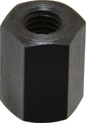 TE-CO - M8x1.25 Metric Coarse, 19mm OAL Steel Standard Coupling Nut - Black Oxide Coated, 14mm Width Across Flats - Benchmark Tooling