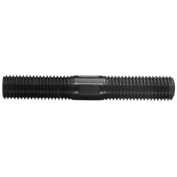 1/2-13 7-1/2″ OAL Equal Double Threaded Stud Steel, 1-1/2″ Equal Thread Length