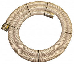 Alliance Hose & Rubber - -10 to 130°F, 6" Inside x 6.8" Outside Diam, PVC Liquid Suction & Discharge Hose - Clear, 20' Long, 28 Vacuum Rating, 45 psi Working Pressure - Benchmark Tooling