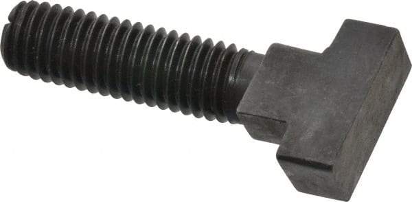 Gibraltar - 1/2-13, 1-1/2" Thread Length, 5/8" Slot Width, Black Oxide, Steel Rotary T Slot Bolt - 2" Length Under Head, Grade 5, 1-1/8" Head Width x 11/32" Head Height - Benchmark Tooling