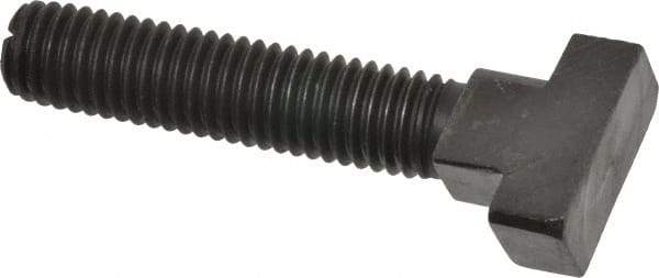 Gibraltar - 1/2-13, 2" Thread Length, 5/8" Slot Width, Black Oxide, Steel Rotary T Slot Bolt - 2-1/2" Length Under Head, Grade 5, 1-1/8" Head Width x 11/32" Head Height - Benchmark Tooling
