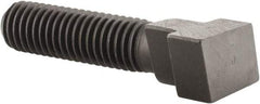 Gibraltar - 5/8-11, 2" Thread Length, 3/4" Slot Width, Black Oxide, Steel Rotary T Slot Bolt - 2-1/2" Length Under Head, Grade 5, 1-1/4" Head Width x 13/32" Head Height - Benchmark Tooling