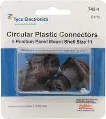 Tyco/Amp - Panel Mount Plug and Receptacle Kit - 11 to 4 AWG Compatible Wire Size - Benchmark Tooling