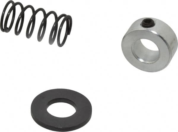 TE-CO - 1/2" Size, Black Oxide Coated Washer Clamp Support - Includes Shaft Collar, Spring & Washer - Benchmark Tooling