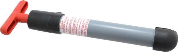 Made in USA - 1/2" Outlet, PVC Hand Operated Transfer Pump - 4 oz per Stroke, For Petroleum - Benchmark Tooling