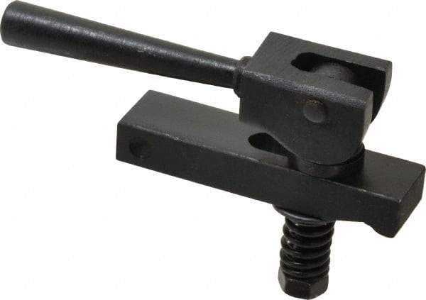 Value Collection - 1/4-20 Tap Size, Steel Strap Clamp Assembly - Center Cam, 1/2" Travel, 2-1/2" Strap Len - Benchmark Tooling