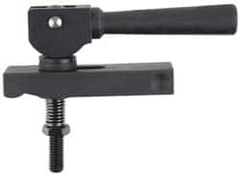 Value Collection - 5/16-18 Tap Size, Steel Strap Clamp Assembly - Center Cam, 0.333" Strap Thickness, 13/16" Travel, 3-1/4" Strap Len, 1-1/4" Strap Width - Benchmark Tooling