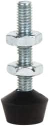 De-Sta-Co - 10-32 Carbon Steel Cap Tip Clamp Spindle Assembly - 25.65mm Thread Length, 35.05mm OAL, Flat Tip Cap, 0.56" Tip Surface Diam, Use with Toggle Clamps - Benchmark Tooling