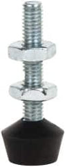 De-Sta-Co - 10-32 Carbon Steel Cap Tip Clamp Spindle Assembly - 25.65mm Thread Length, 35.05mm OAL, Flat Tip Cap, 0.56" Tip Surface Diam, Use with Toggle Clamps - Benchmark Tooling