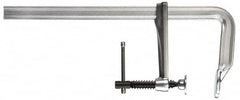 Bessey - 4-3/4" Deep Throat, 24" Max Capacity, Standard Sliding Arm Clamp - 1,320 Lb Clamping Pressure, 0.7" Spindle Diam - Benchmark Tooling