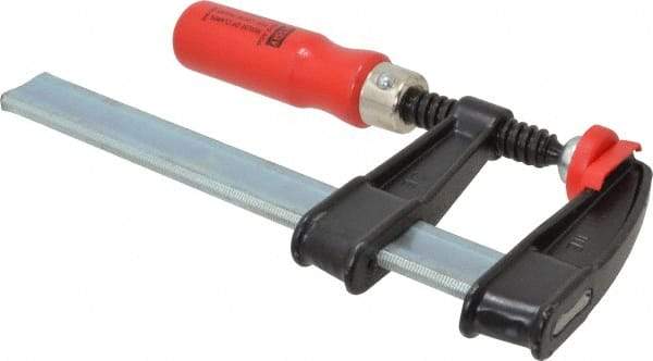 Bessey - 6" Capacity, 2-1/2" Throat Depth Steel Bar Clamp - 600 Lb Clamping Pressure - Benchmark Tooling