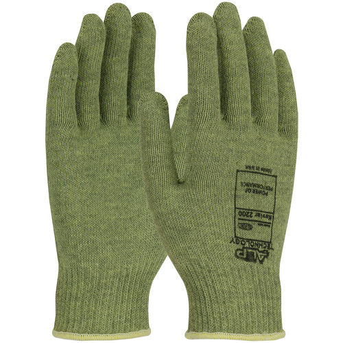 07-KA710/S Gloves W/ACP Technology - Kevlar ACP 10 Gauge Seamless Knit - M. Wgt - Green