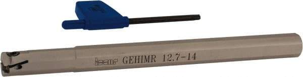 Iscar - GEHIM, Internal, Right Hand, 0.098" Max Depth of Cut, 0.031 to 0.075" Groove Width, Indexable Grooving Tool Holder - GEPI.. Insert Compatibility, 1/2" Shank Width, 6" OAL, Through Coolant - Benchmark Tooling