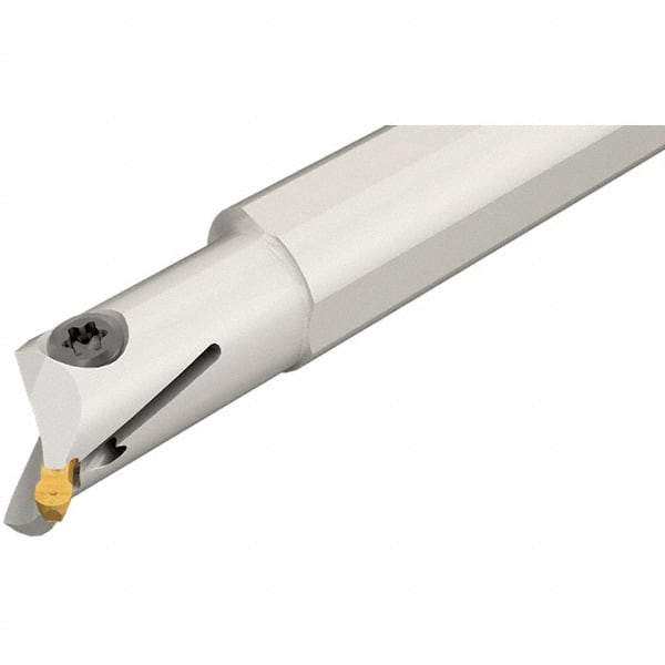 Iscar - 16mm Min Bore Diam, 125mm OAL, 16mm Shank Diam, GEHIU Indexable Boring Bar - 32mm Max Bore Depth, GEPI Insert - Benchmark Tooling