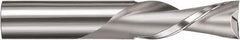 SGS - 1/2" Cutting Diam x 1-1/2" Length of Cut, 2 Flute, Downcut Spiral Router Bit - Uncoated, Right Hand Cut, Solid Carbide, 3-1/2" OAL x 1/2" Shank Diam, Square End - Benchmark Tooling