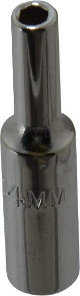 Proto - 1/4" Drive, Deep Hand Socket - 6 Points, 1-15/16" OAL, Chrome Finish - Benchmark Tooling
