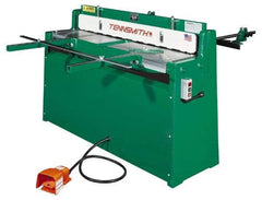 Tennsmith - 52-1/4 Inch Long Blade, Hydraulic Power Floor Shear - 61 Inch Wide x 25 Inch Deep x 42 Inch High, 0.0394 Inch Stainless Steel Capacity, 0.0630 Inch Mild Steel Capacity, 30 Inch Back Gauge Range - Benchmark Tooling