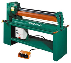 Tennsmith - 20 Gauge Max Stainless Steel Capacity, 49 Inch Max Forming Width, Floor Machine, Electric Slip Roll - 3/4 hp, 77 Inch Overall Width, x 50 Inch Overall Height, 3 Inch Slip Roll Diameter, 3/8, 1/2, 5/8 Inch Wire Groove Width, 230/460 Voltage - Benchmark Tooling