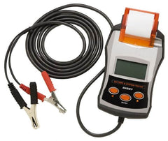 Solar - 6 to 24 Volt Digital Battery & System Tester with Integrated Printer - 40 to 2,000 CCA Range, 10' Cable - Benchmark Tooling