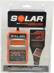 Solar - 12 Volt Digital Battery & System Tester - 100 to 1,100 CCA Range, 1-1/2' Cable - Benchmark Tooling