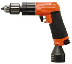 Dotco - 1/2" Keyed Chuck - Pistol Grip Handle, 3,200 RPM, 1.4 hp, 90 psi - Benchmark Tooling