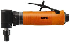 Dotco - 1/4" Collet, Angle Handle, Air Angle Die Grinder - 20,000 RPM, Rear Exhaust, 23 CFM, 0.4 hp, 90 psi, 1/4" Inlet - Benchmark Tooling