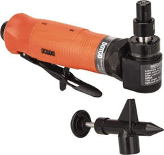 Dotco - 1/4" Collet, Angle Handle, Air Angle Die Grinder - 12,000 RPM, Rear Exhaust, 23 CFM, 0.4 hp, 90 psi, 1/4" Inlet - Benchmark Tooling