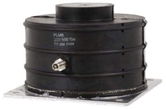Tech Products - 1/2-13 Bolt Thread, 6-3/4" Long x 6.88" Wide x 3-1/2" High Pneumatic Stud Mount Leveling Pad & Mount - 1,200 Max Lb Capacity, 6.74" Base Diam - Benchmark Tooling