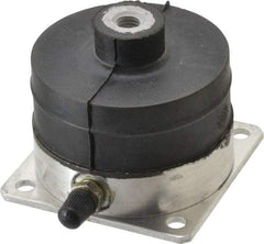 Tech Products - 3/8-16 Bolt Thread, 3" Long x 3" Wide x 2-1/2" High Pneumatic Stud Mount Leveling Pad & Mount - 100 Max Lb Capacity, 2.89" Base Diam - Benchmark Tooling