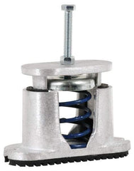 Tech Products - 3/8-16 Bolt Thread, 5-3/4" Long x 2-1/4" Wide x 3-7/8" High Aluminum Housed Spring Mounts - 370 Max Lb Capacity, 3" Thread Length - Benchmark Tooling
