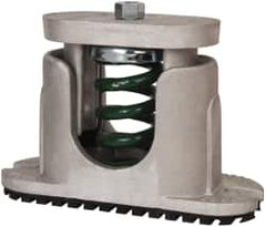 Tech Products - 1/2-13 Bolt Thread, 7-3/4" Long x 2-5/8" Wide x 5" High Aluminum Housed Spring Mounts - 900 Max Lb Capacity, 3-1/2" Thread Length - Benchmark Tooling
