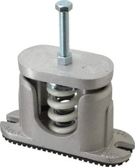 Tech Products - 1/2-13 Bolt Thread, 7-3/4" Long x 2-5/8" Wide x 5" High Aluminum Housed Spring Mounts - 1,300 Max Lb Capacity, 3-1/2" Thread Length - Benchmark Tooling