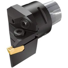 Iscar - GI.., GPV, TIP Insert, 55mm Head Length, 5mm Min Groove Width, Modular Grooving Cutting Unit Head - Right Hand Cut, System Size C6, Series Cut Grip - Benchmark Tooling