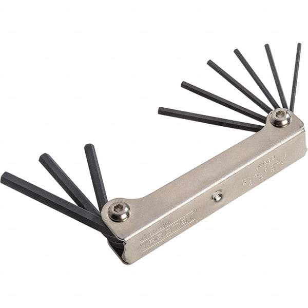 Proto - Hex Key Sets - 9PC 4/64"-1/4" FOLDING HEX KEY SET - Benchmark Tooling