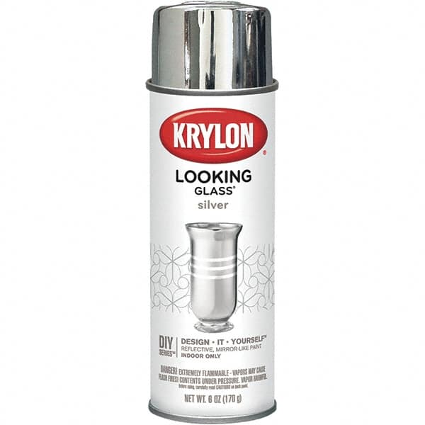 Krylon - Silver, Gloss, Looking Glass Paint Spray Paint - 6 oz Container - Benchmark Tooling